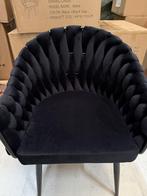 Wave Eetkamerstoel - Zwart Velvet  - laaste 2 stoel : €200, Ophalen, Twee, Zwart, Nieuw