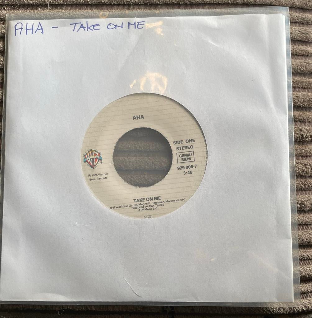 A-HA - Take On Me Single, 7 inch, Single, Ophalen of Verzenden, Zo goed als nieuw