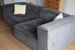 Bank antraciet lounge, Ophalen, 250 tot 300 cm, Gebruikt, Rib stof antracietgrijs