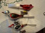 3 oude glas kerst vogeltjes, Ophalen