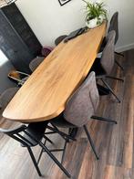 6 eetkamerstoelen grijs, Huis en Inrichting, Stoelen, Ophalen, Gebruikt, Grijs, Vijf, Zes of meer stoelen