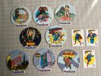 Stickers Batman Robin Superman enz Ola ijs Sunkist, Ophalen of Verzenden, Gebruikt