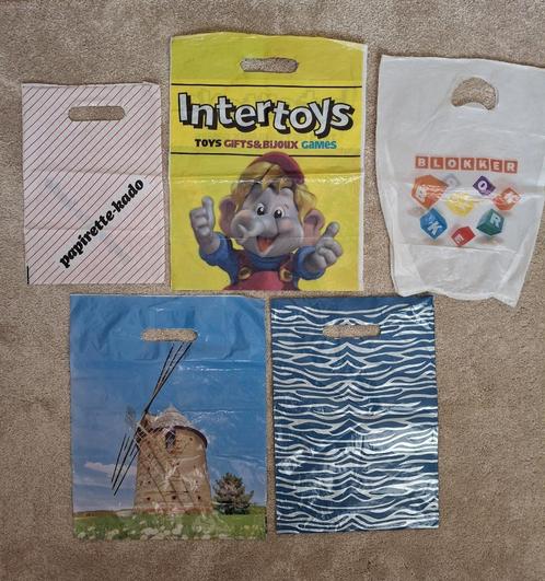 Plastic tasjes reclame zakjes klein Vintage Retro nostalgie, Verzamelen, Overige Verzamelen, Gebruikt, Ophalen of Verzenden