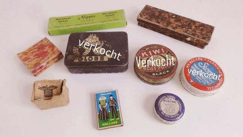 Potjes en doosjes, antiek oa Nippes en Purine medicinaal, Antiek en Kunst, Curiosa en Brocante, Ophalen of Verzenden