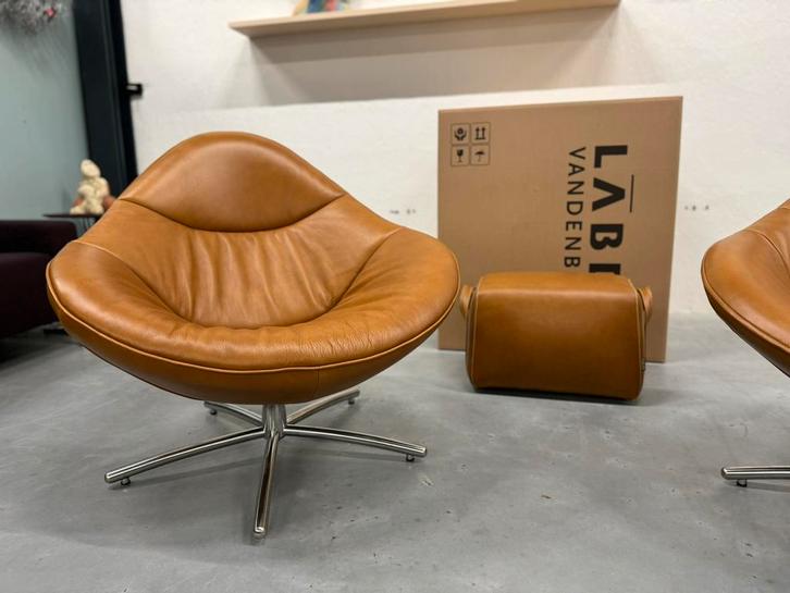 Nieuw in Doos Label Hidde Fauteuil Soft Bovino Naturel Gin, Huis en Inrichting, Fauteuils, Nieuw, 50 tot 75 cm, Minder dan 75 cm