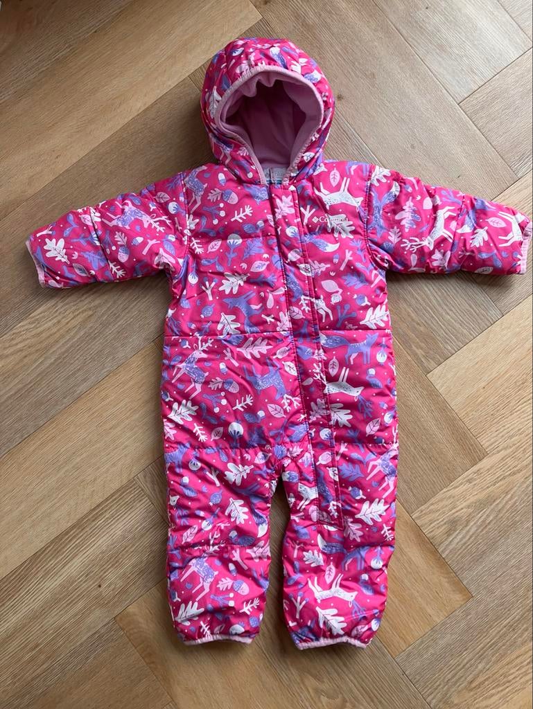 ZGAN Columbia skipak roze 12-18 mnd + wanten, Kinderen en Baby's, Meisje, Columbia, Ophalen of Verzenden, Zo goed als nieuw