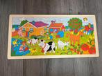 3 houten puzzels, Kinderen en Baby's, Speelgoed | Kinderpuzzels, Gebruikt, Ophalen of Verzenden