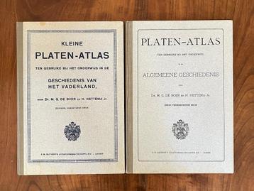 Antieke platenatlassen Vaderlandse en Algemene geschiedenis beschikbaar voor biedingen