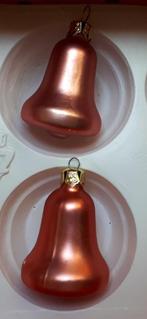 2 Roze Kerstklokjes., Diversen, Kerst, Ophalen of Verzenden, Gebruikt