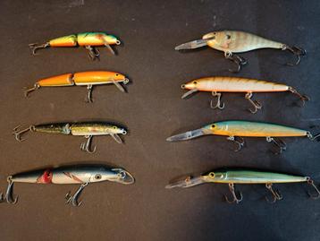 Kunstaas 8 diverse Rapala pluggen , zie beschrijving  beschikbaar voor biedingen