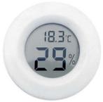 Hygrometer Thermometer Klimaatmeter Vochtmeter Rond 41mm Wit, Audio, Tv en Foto, Weerstations en Barometers, Ophalen of Verzenden