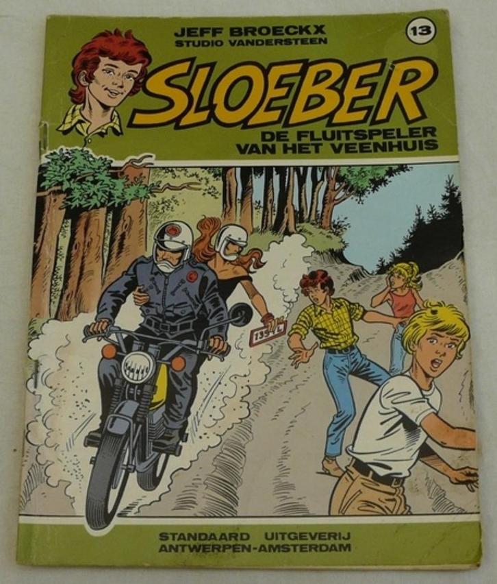 Strip Boek SLOEBER De Fluitspeler v/h Veenhuis, Nr.13, 1986., Boeken, Stripboeken, Gelezen, Eén stripboek, Ophalen of Verzenden