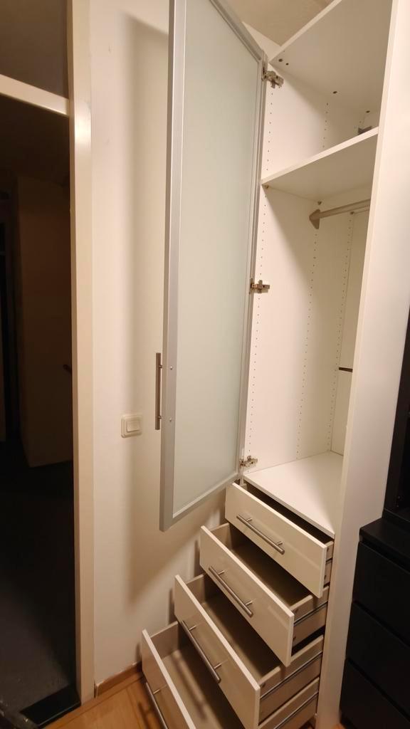 Ikea PAX witte kledingkast, Huis en Inrichting, Kasten | Kledingkasten, Gebruikt, 200 cm of meer, 50 tot 100 cm, 50 tot 75 cm