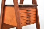 Vintage werkplaatsmeubel ladekast kastje eiken jaren 30, Huis en Inrichting, Kasten | Ladekasten, Minder dan 50 cm, 5 laden of meer