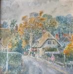 Harry Maas, aquarel achter glas, 1979, 50 x 50 cm, Antiek en Kunst, Ophalen of Verzenden