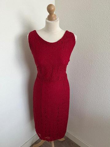 King Louie maat 42 rood kanten jurk NIEUW 2244 beschikbaar voor biedingen