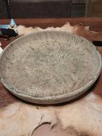 Stenen dienblad 42 cm, Ophalen of Verzenden, Zo goed als nieuw, Rond, Hout