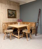 Alpen Stube set | Oostenrijkse eethoek | Hoekbank Hout Tafel, Ophalen, Nieuw, Hout
