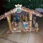 Prachtige oude grote kerststal. Beelden zijn verkocht !, Diversen, Kerst, Ophalen of Verzenden, Gebruikt