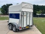 Bockmann 2 paardentrailer met zadelkamer, Dieren en Toebehoren, Paarden en Pony's | Trailers en Aanhangwagens, Gebruikt, Polyester