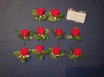10x corsages corsage rozen roos bloem rood NIEUW, Sieraden, Tassen en Uiterlijk, Broches, Ophalen of Verzenden, Nieuw, Rood