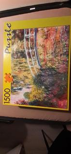 Puzzel Claude Monet, Japanse brug tuin Giverney, Hobby en Vrije tijd, Denksport en Puzzels, Ophalen, 500 t/m 1500 stukjes, Zo goed als nieuw