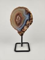 Agaat geode op pin, Ophalen of Verzenden, Mineraal