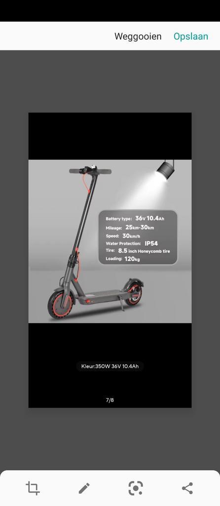 Kompleet nieuwe elektrische step zwart, Watersport en Boten, Hengelsport | Zeevissen, Nieuw, Complete set, Ophalen of Verzenden