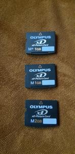 Olympus xD-picture card 2x 1gb & 1x 2gb, Audio, Tv en Foto, Fotografie | Geheugenkaarten, XD, Ophalen of Verzenden, Zo goed als nieuw