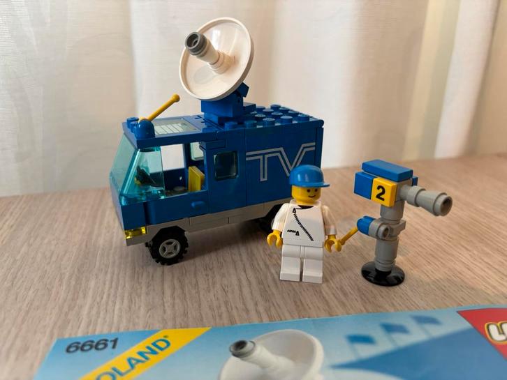 Lego Classic Town set 6661 ‘Mobiele TV Studio’ uit 1989, Kinderen en Baby's, Speelgoed | Duplo en Lego, Gebruikt, Lego, Complete set