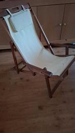 Strandstoel inklapbaar, Ophalen of Verzenden, Gebruikt, Hout, Inklapbaar