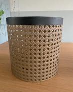 Metalen windlicht 20cm hoog, Beige, Ophalen of Verzenden, Zo goed als nieuw, Metaal