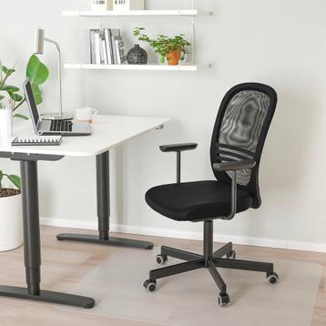 Ikea bureau BEKANT 60 x 140 cm + bureaustoel FLINTAN - afbeelding 9