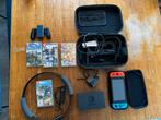 Nintendo Switch met accessoires, Ophalen, Met games, Met 2 controllers, Zo goed als nieuw