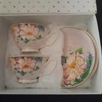 Theekoppen met bloemmotief - Sarah Anderson - nieuw, Nieuw, Ophalen of Verzenden, Overige stijlen, Kop(pen) en/of Schotel(s)
