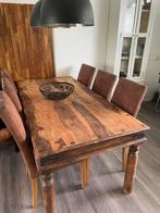 Koloniale Eettafel - Robuust & Stijlvol, Ophalen, Gebruikt, Teakhout, 50 tot 100 cm
