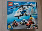 Lego City 60243 Politie helikopter achtervolging *Nieuw*, Nieuw, Complete set, Ophalen of Verzenden, Lego
