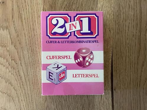 D284 2 in 1 cijfer letterspel retro 1981 DA drogisterij, Kinderen en Baby's, Speelgoed | Educatief en Creatief, Gebruikt, Taal en Lezen