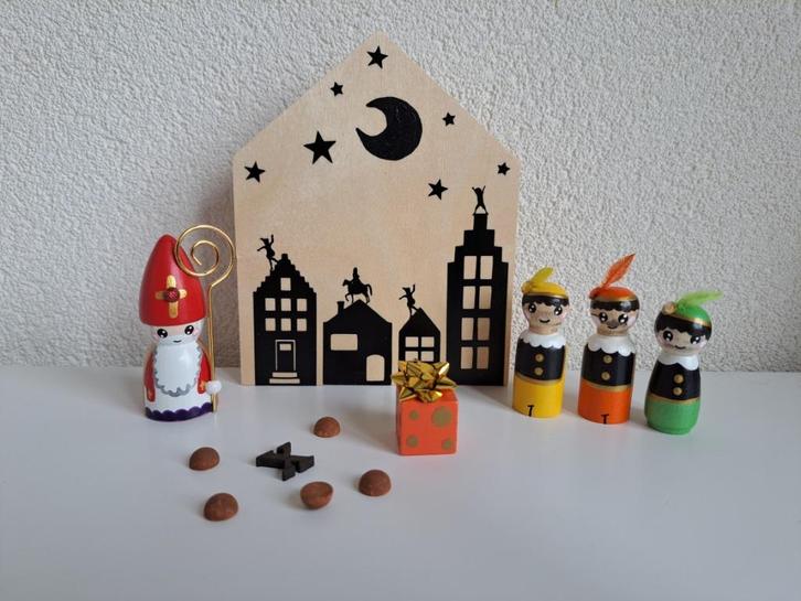 Sinterklaas setje peg dolls, Diversen, Sinterklaas, Nieuw, Ophalen of Verzenden