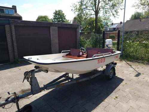Boston Whaler 13 super Sport., Watersport en Boten, Vis- en Consoleboten, Gebruikt, 30 tot 50 pk, 3 tot 6 meter, Benzine, Binnenboordmotor