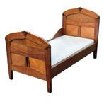 Art Deco Amsterdamse School Bed Ledikant eiken 1920 design, Ophalen, Art Deco, Gebruikt, Art Deco
