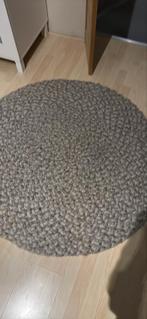 Wollen vloerkleed - 120cm doorsnee, 100 tot 150 cm, Rond, Ophalen of Verzenden, Zo goed als nieuw