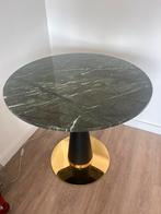 Tafel marmeren blad Diga Colmore, 60 cm of meer, Rond, Zo goed als nieuw, Ophalen