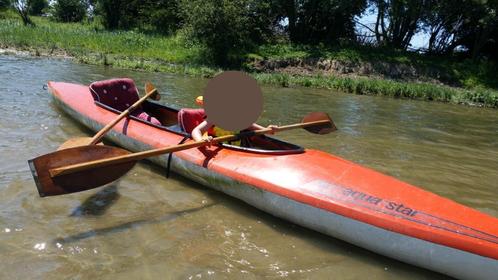 Kajak 2 persoons (of kano?) 490cm, Watersport en Boten, Kajaks, Gebruikt, 2-persoons, Ophalen