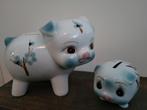 2 Vintage Spaarvarkentjes, Verzamelen, Spaarpotten, Ophalen of Verzenden, Zo goed als nieuw, Dier