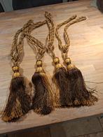 7 Gordijn embrasses met kwasten 3 nieuw in verpakking., Bruin, Minder dan 50 cm, Klassiek, Ophalen of Verzenden