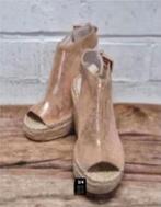 Kenneth Cole - Suedeleren sandalen sleehak maat 40 - Nieuw, Kleding | Dames, Schoenen, Kenneth Cole, Nieuw, X, Roze