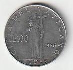 100  lire  1956  Vaticaan. km. 55, Ophalen of Verzenden, Overige landen, Losse munt