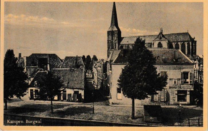 KAMPEN - BURGWAL, Verzamelen, Ansichtkaarten | Nederland, Ongelopen, Overijssel, Ophalen of Verzenden