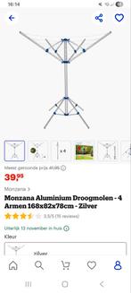 Monzana Aluminium Droogmolen - Nieuw in doos!, Ophalen, Nieuw, Droogmolen